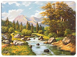 Podkładki korkowe z nadrukiem, reprodukcje w rozmiarze 30x40 cm