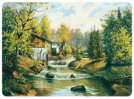 Podkładki korkowe z nadrukiem, reprodukcje w rozmiarze 30x40 cm