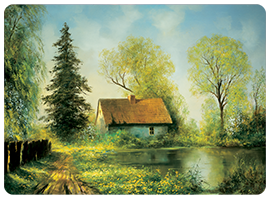 Podkładki korkowe z nadrukiem, reprodukcje w rozmiarze 30x40 cm