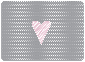 Twarda podkładka korkowa z nadrukiem w rozmiarze 30x40 cm - Heart 4