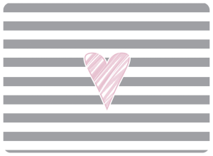 Twarda podkładka korkowa z nadrukiem w rozmiarze 30x40 cm - Heart 3