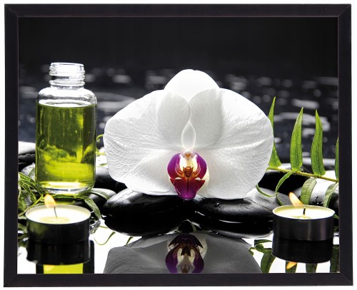 Obraz w czarnej ramie Spa