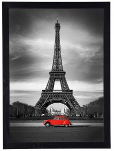 Obraz w czarnej ramie w rozmiarze 50x70 cm- Paris 4