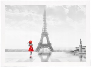 Obraz w białej ramie w rozmiarze 50x70 cm- Paris 6