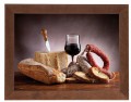 Obraz w brązowej ramie