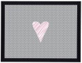 Obraz w czarnej ramie Serce