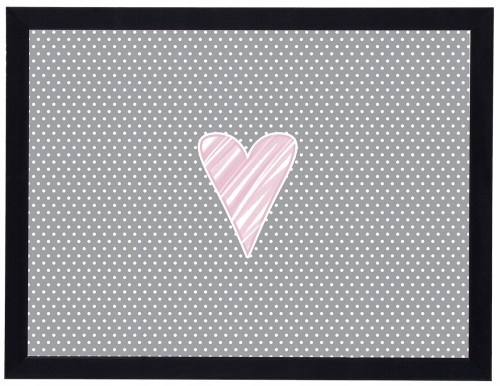 Obraz w czarnej ramie Serce