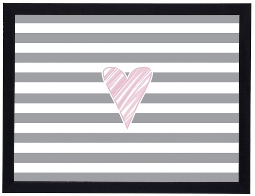 Obraz w czarnej ramie Serce