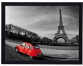 Obraz w czarnej ramie Paryż