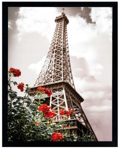 Nowoczesny obraz w czarnej ramie w rozmiarze 40x50 cm - Paris 7