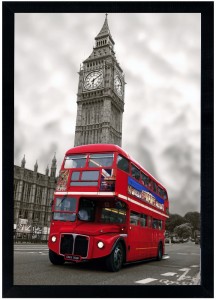 Obraz w czarnej ramie w rozmiarze 50x70 cm- Londyn 2