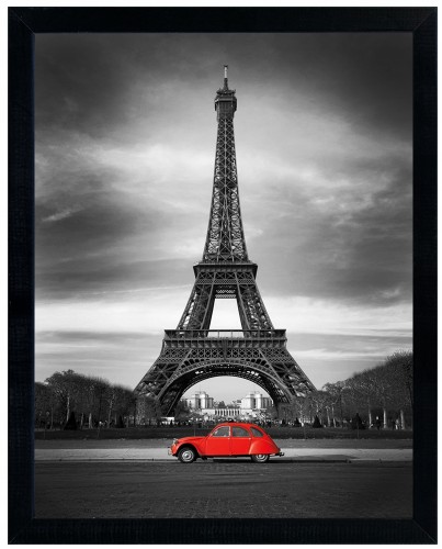 Nowoczesny obraz w czarnej ramie