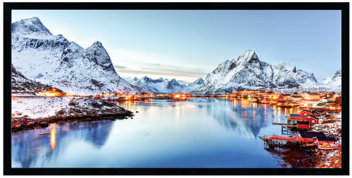 Nowoczesny obraz w czarnej ramie