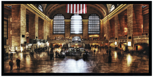 Nowoczesny obraz w czarnej ramie