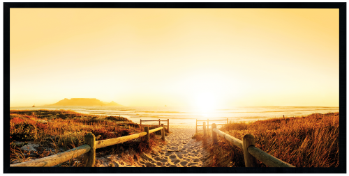 Nowoczesny obraz w czarnej ramie