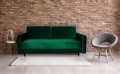 Ciemnozielona sofa ELIZA