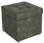  Nowoczesna otwierana pufa 45x45 cm w kolorze grafitowym