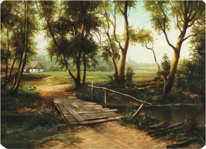 Podkładka korkowa z nadrukiem, reprodukcja w rozmiarze 30x40 cm- Jesień