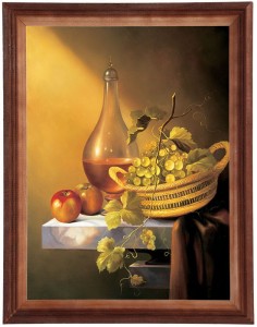 Reprodukcja obrazu w drewnianej ramie o wymiarach 30x40 cm - Martwa Natura PL, Cezary Różycki