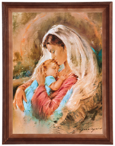 Obraz w ramie o tematyce religijnej w rozmiarze 30x40cm - Matka Boska Mazana