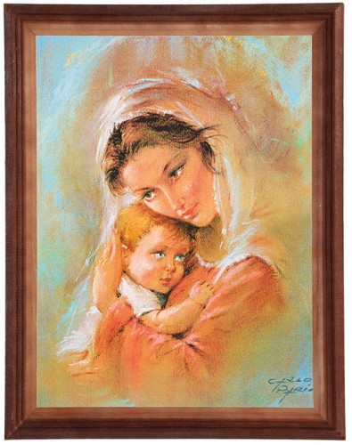 Obraz w brązowej ramce