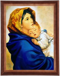 Obraz w ramie o tematyce religijnej w rozmiarze 30x40cm - Matka Boska Cygańska