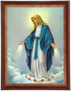 Obraz w ramie o tematyce religijnej w rozmiarze 30x40cm - Matka Boska Niepokalana