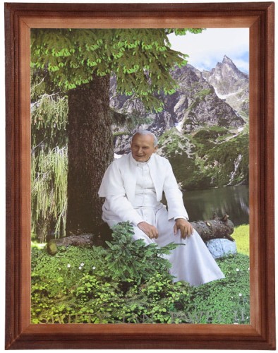 Obraz w brązowej ramce