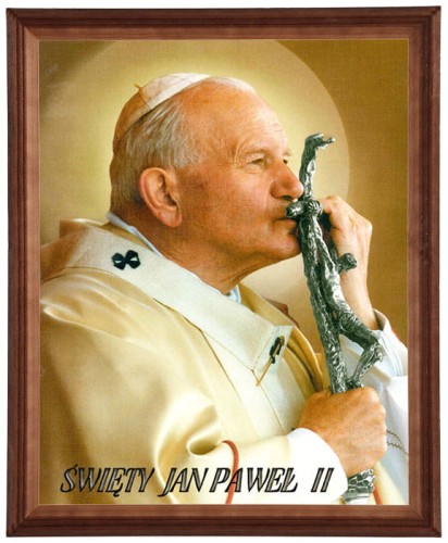 Obraz w brązowej ramce