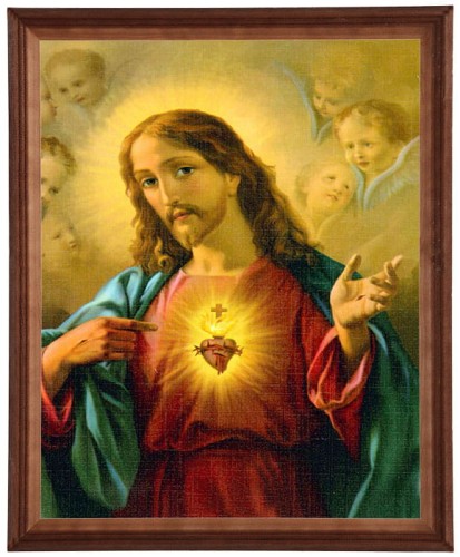 Obraz w brązowej ramce