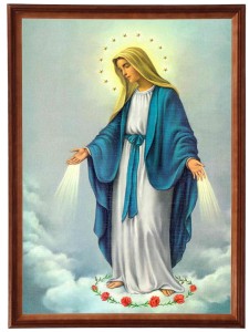 Obraz w ramie o tematyce religijnej w rozmiarze 50x70cm - Matka Boska Niepokalana