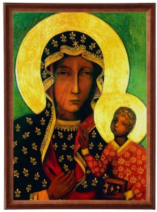 Obraz w ramie o tematyce religijnej w rozmiarze 50x70cm - Matka Boska Wędrowna