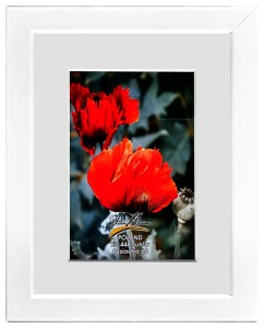 Ramka na zdjęcia passe- partout 10x15 cm w kolorze białym