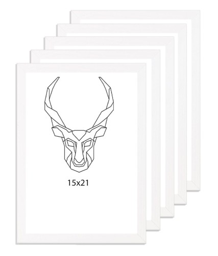 Komplet białych ramek