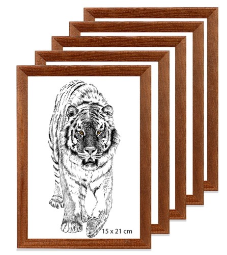 Zestaw brązowych ramek