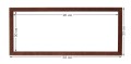 Drewniana rama w rozmiarze 20x50 cm
