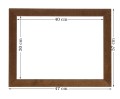 Drewniana rama w rozmiarze 30x40 cm