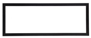 Drewniana, szeroka rama na obrazy, zdjęcia o wymiarach 35x100cm, czarna