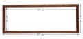 Drewniana rama w rozmiarze 35x100 cm