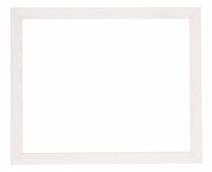 Drewniana, szeroka rama na obrazy, zdjęcia o wymiarach 40x50cm, biała