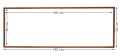 Drewniana rama w rozmiarze 50x140 cm