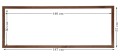 Drewniana rama w rozmiarze 50x140 cm