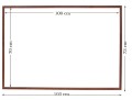Drewniana rama w rozmiarze 70x100 cm