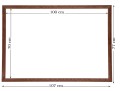 Drewniana rama w rozmiarze 70x100 cm