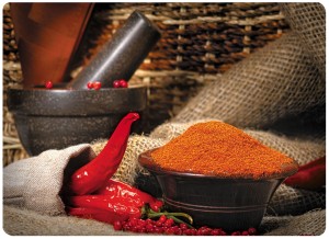 Twarda podkładka korkowa z nadrukiem w rozmiarze 30x40 cm - Spices 2