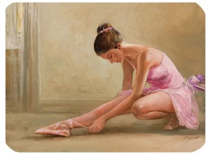 Podkładka korkowa z nadrukiem, reprodukcja w rozmiarze 30x40 cm- Baletnica