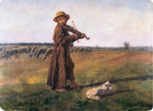 Podkładka korkowa z nadrukiem, reprodukcja w rozmiarze 30x40 cm- Pastuszek