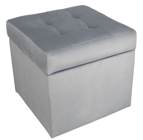 Nowoczesna pufa z kolorem szarym