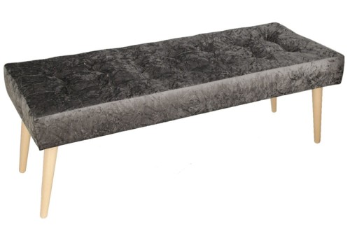 Nowoczesna ławka w kolorze szarym