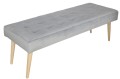 Nowoczesna ławka w kolorze szarym